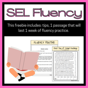 Preview of SEL fluency freebie for 4th grade
