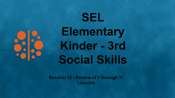 Preview of SEL for Kinder - 3rd - 11 Class Social Skills Lessons Bundle Google Slides