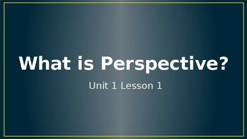 SEL lesson 1 Unit 1 What is Perspective by Miss Holladay's Special ...