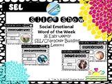 SEL word of the week SLIDESHOW - for social emotional less