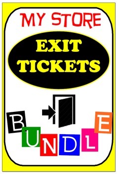 Preview of SELECTED - EXIT TICKETS BUNDLE 1