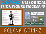 SELENA GOMEZ Digital Historical Stick Figure Biographies  