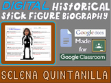 SELENA QUINTANILLA Digital Historical Stick Figure Biograp