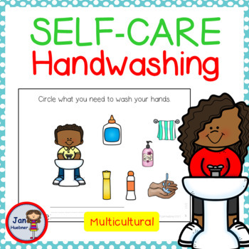 Preview of SELF CARE PRESCHOOL Kindergarten - I Wash My Hands Worksheets Activities