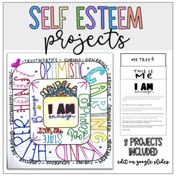 Preview of SELF-ESTEEM CHOICE PROJECT- Health or SEL - Digital or Printable