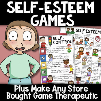 Preview of SELF-ESTEEM & LOCUS OF CONTROL Counseling Game: CBT, Goal Setting & Empowerment