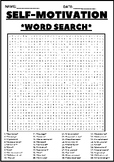 SELF-MOTIVATION WORD SEARCH Puzzle Middle School Fun Activ