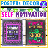 SELF Motivation Posters Growth Mindset Affirmations Inspir