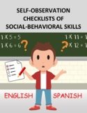 SELF-OBSERVATION CHECKLISTS OF SOCIAL-BEHAVIORAL SKILLS- E