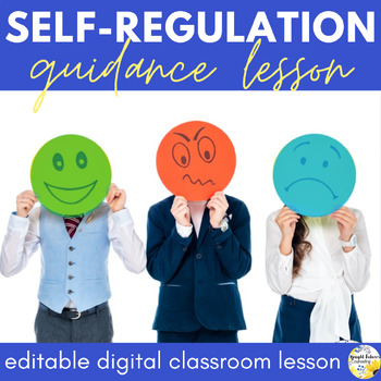 Preview of SELF-REGULATION Guidance Lesson  - Editable Class Lesson