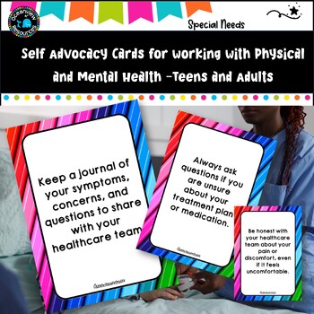 Preview of SELF advocacy for chronically ill young adults- AFFIRMATION CARDS