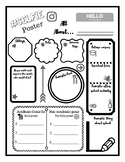 SELFIE Poster: Get to know you worksheet
