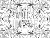 SELFLESS like Jesus Good Vibes Coloring Page for VBS