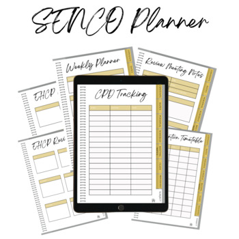 Preview of SENCO digital planner, goodnotes, ipad, digital planner, ipad planner, teaching