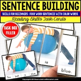 SENTENCE BUILDING with Pictures Task Cards READING SKILLS 