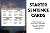 SENTENCE STARTER CARDS