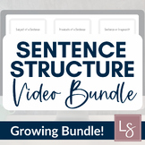 SENTENCE STRUCTURE Grammar Bundle: Video Lessons, Guided N