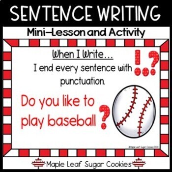 Preview of SENTENCE WRITING CHECKLIST- Mini-Lesson and Follow Up Activity - Google Slides