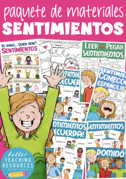 Preview of SENTIMIENTOS feelings Bundle Español / Spanish teaching resources