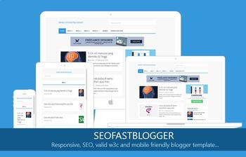 Preview of SEO Fast Blogger Template