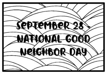 National Good Neighbor Day