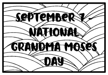 grandma moses coloring pages free