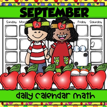 Preview of SEPTEMBER Daily Calendar Math for Kinders