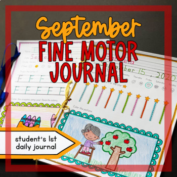 Preview of SEPTEMBER Fine Motor Journal Handwriting Without Tears® style DAILY JOURNAL
