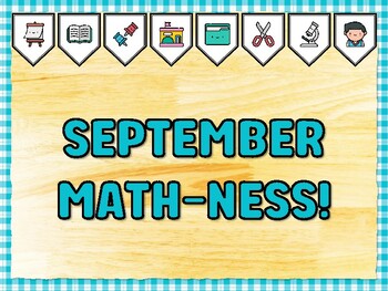 Preview of SEPTEMBER MATH-NESS! Math Bulletin Board Kit & Door Décor