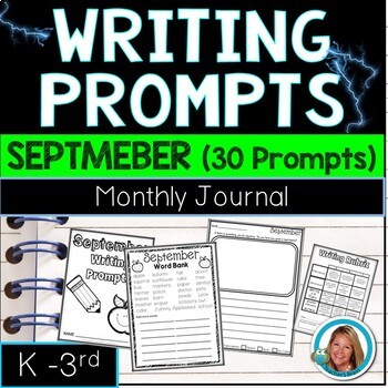 SEPTEMBER Writing Prompts Journal | Distance Learning | TPT