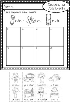 sequencing daily events by apples and antics teachers pay teachers