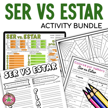 Preview of SER vs ESTAR ACTIVITY BUNDLE