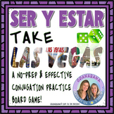 SER y ESTAR Take LAS VEGAS | a Speaking and Writing Practice Game Activity