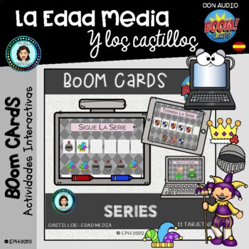 Preview of SERIES en CASTILLO - Boom Crads Distance Learning (Spanish) PATTERNS