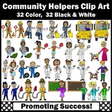 SET 2 Diversity  Community Helpers Clipart  Bus Driver Fir