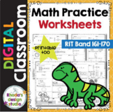 SET 1: Math Practice Worksheets RIT Band 161-170 Google Cl