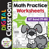 SET 1: Math Practice Worksheets RIT Band 171-180 Google Cl