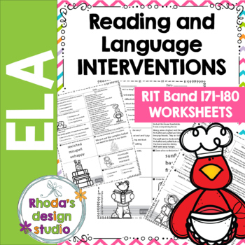 Preview of SET 1: NWEA MAP Prep ELA Reading Practice Worksheets RIT Band 171-180 Testing