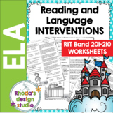 SET 1: NWEA MAP Prep ELA Reading Practice Worksheets RIT B