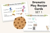 SET 1 PRINTABLE 20 Dramatic Play Recipe Cards for Kids Pla