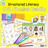 SET 1 Structured Literacy Phonics Worksheets Games BUNDLE