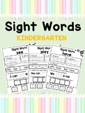 Curriculum Journeys 53 Sight Words Worksheets Pack Kindergarten