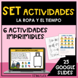 Set de Actividades_PRENDAS DE VESTIR-TIEMPO (Google Slide 