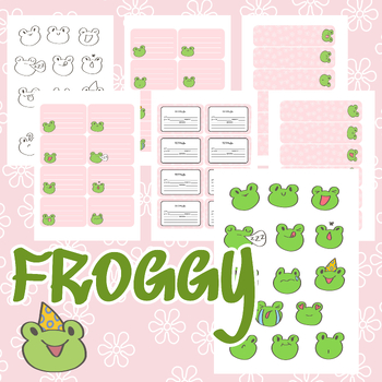 Preview of SET FOR SCHOOL "FROGGY" WITH RUSSIAN TEXT