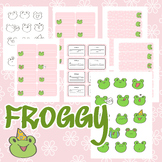 SET FOR SCHOOL "FROGGY" WITH RUSSIAN TEXT