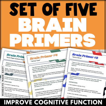 Preview of BRAIN BREAKS for Middle School and High School ENERGIZERS for Any Subject Area