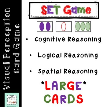 Preview of SET game cards of Visual Perception- 3 X 5 SIZE