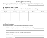 SETTING Brainstorming Worksheet
