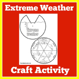 SEVERE EXTREME WEATHER | Worksheet Craft Activity Kinderga