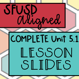 SFUSD Aligned 5.1 COMPLETE UNIT Lesson Slides BUNDLE